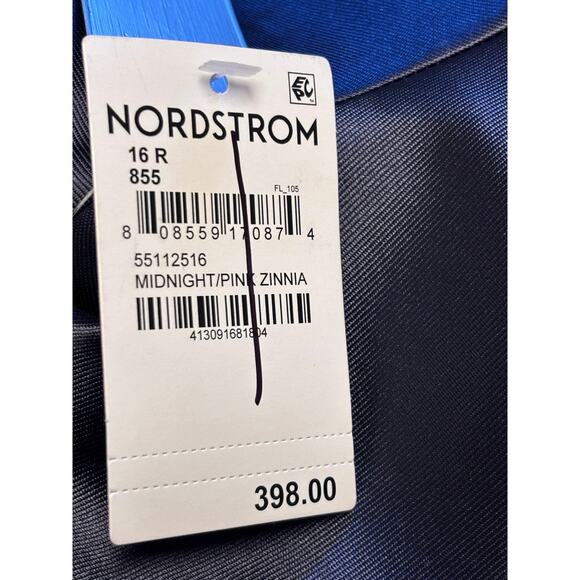 Kay Unger Delfina Statement Sleeve Gown Midnight Pink Zinnia Size 16 NWT - Picture 12 of 12